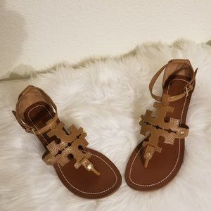 Tory Burch Chandler Wedge Sandal “Tumbled Leather”